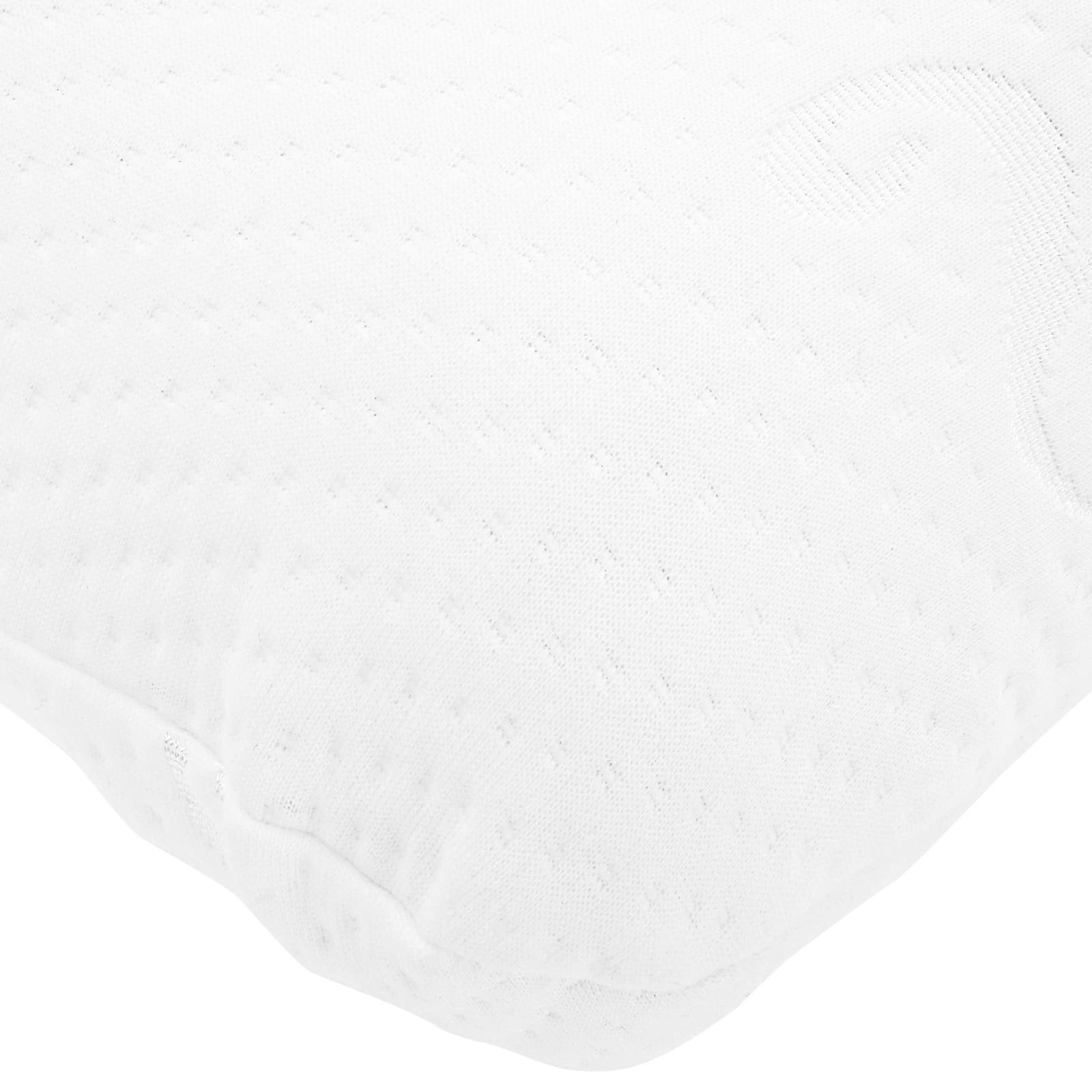 vidaXL Poduszka do spania Gładki Biały 60 x 40 x 13 cm
