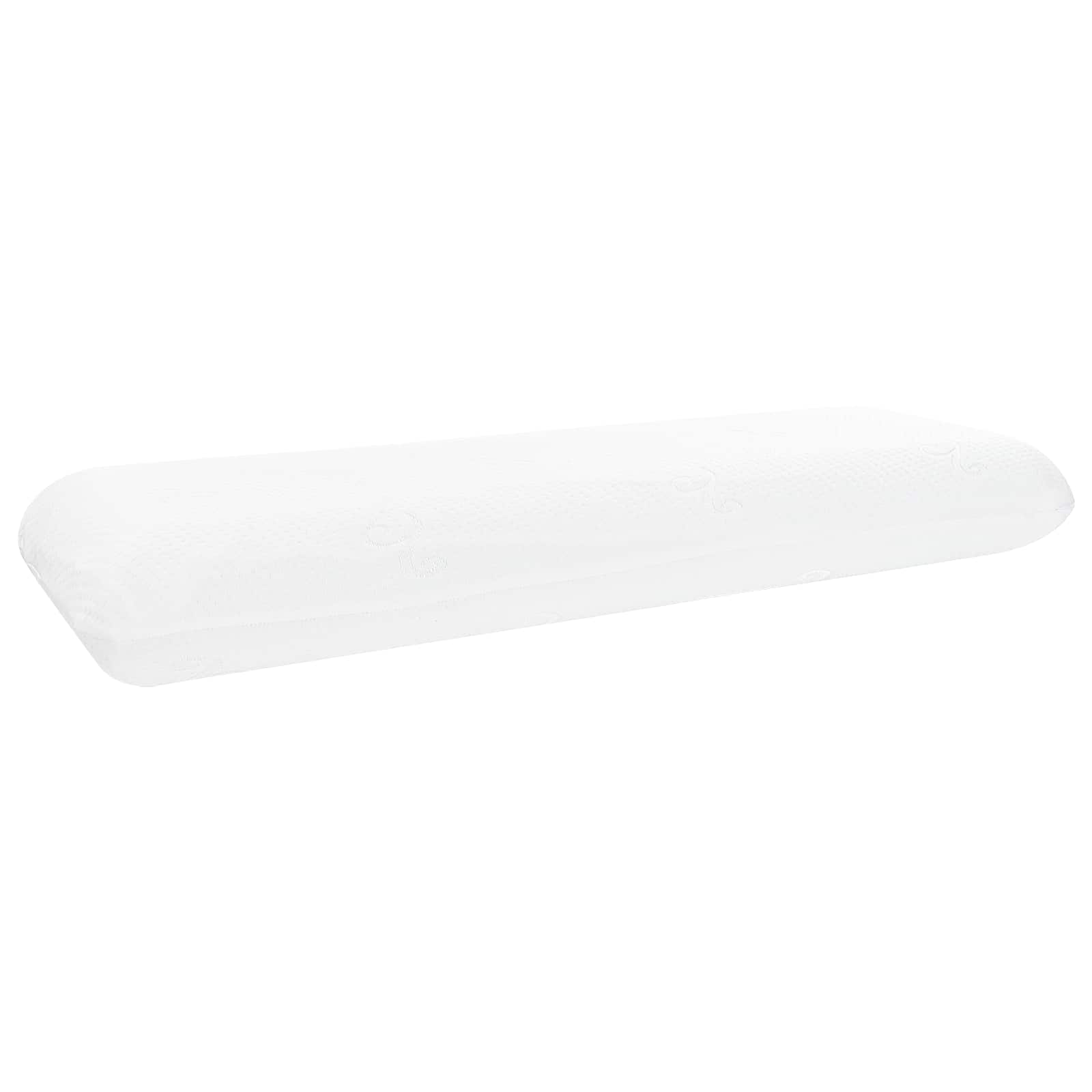 vidaXL Poduszka do spania Gładki Biały 135 x 36 x 13 cm