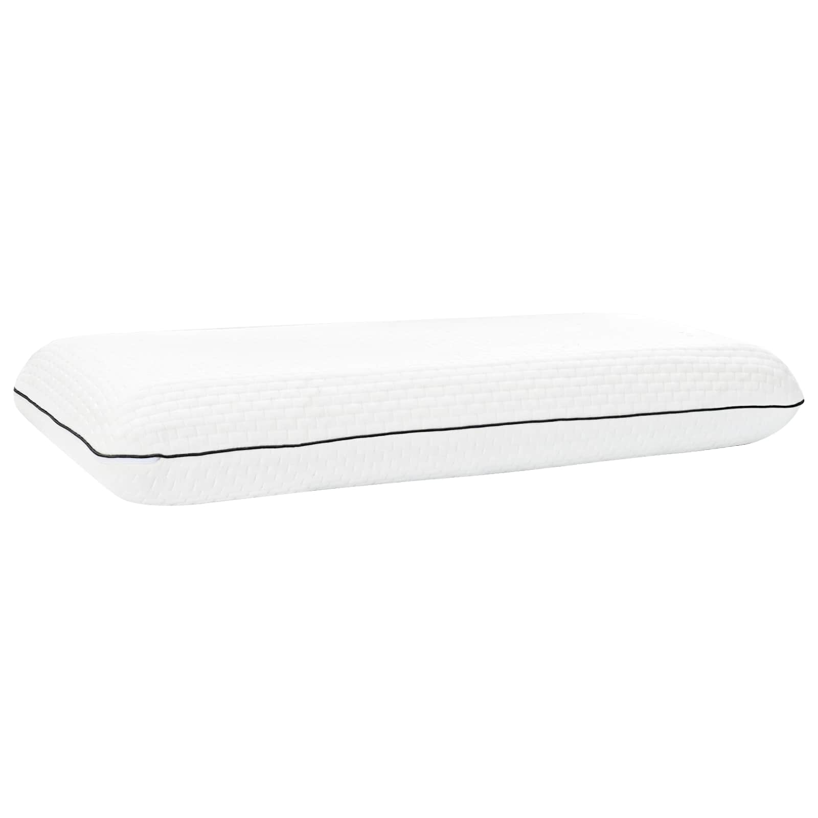 vidaXL Poduszka do spania Gładki Biały 80 x 40 x 12 cm Pianka żelowa