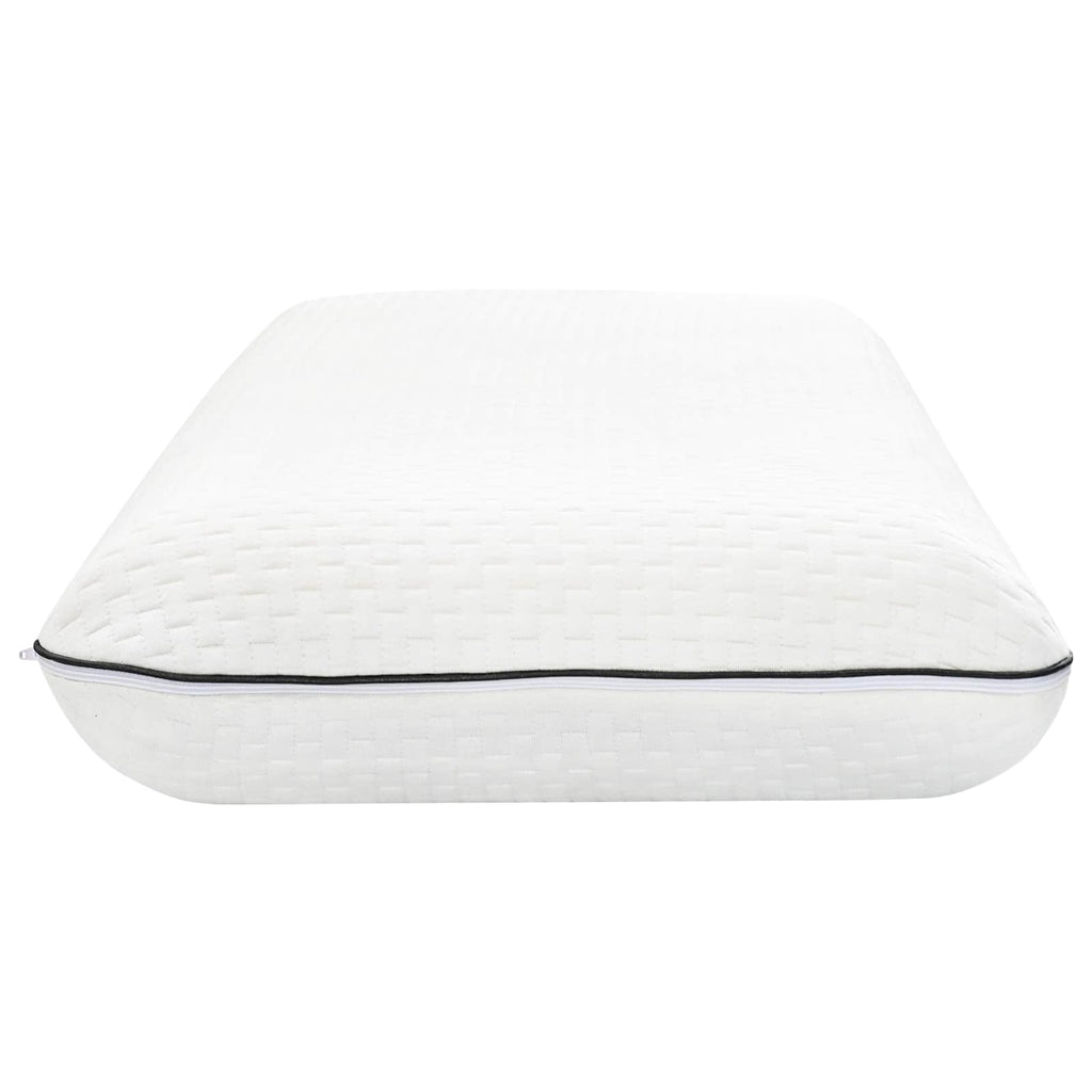 vidaXL Poduszka do spania Gładki Biały 70 x 35 x 10 cm Pianka żelowa