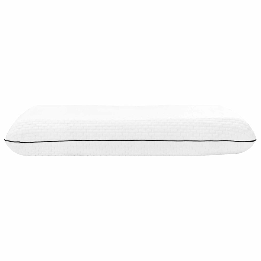 vidaXL Poduszka do spania Gładki Biały 80 x 35 x 10 cm Pianka żelowa
