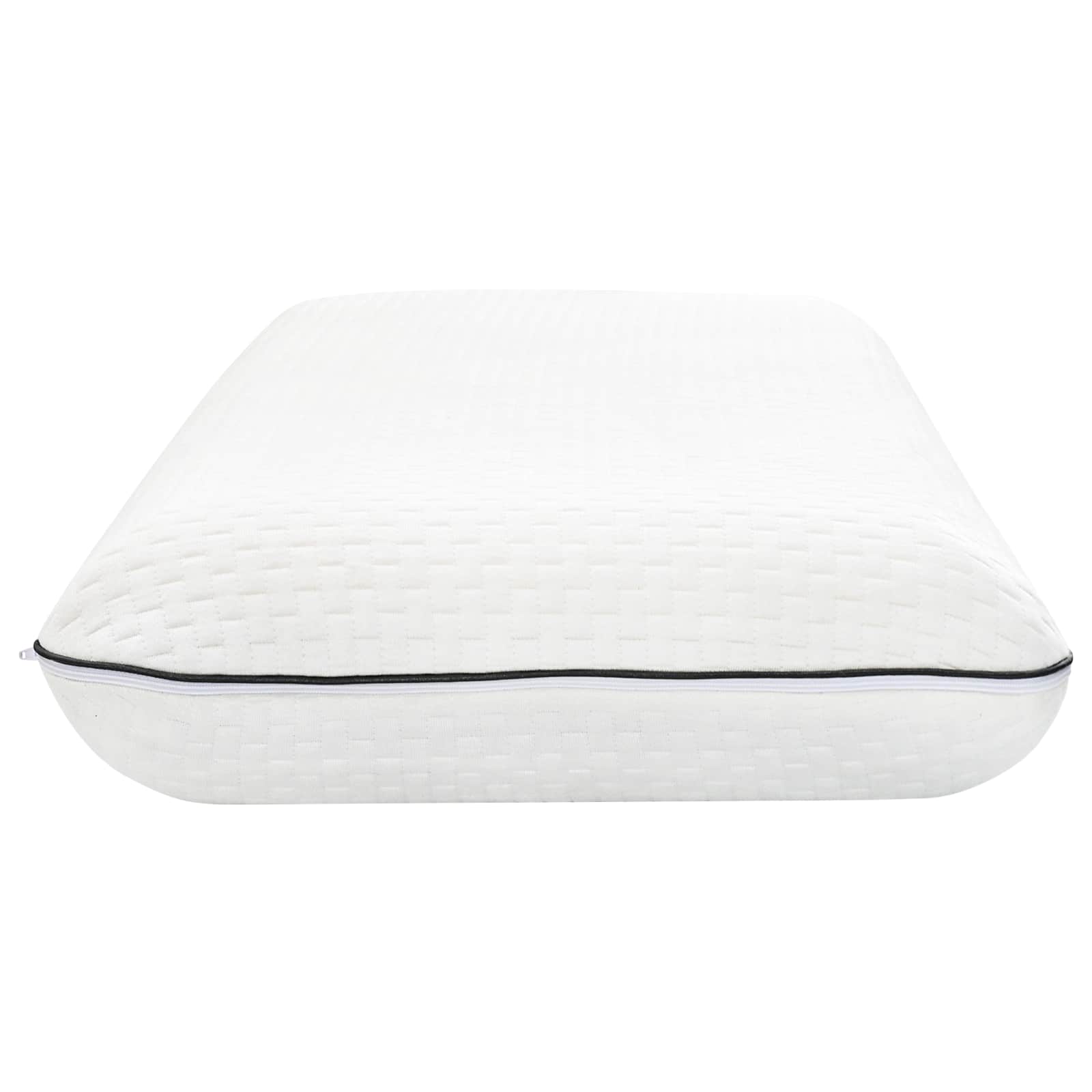 vidaXL Poduszka do spania Gładki Biały 80 x 35 x 10 cm Pianka żelowa