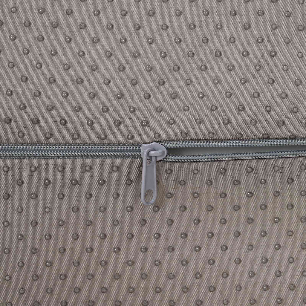 vidaXL Poduszka na podnóżek Gładki Szary 42 x 18 x 13 cm Pianka PU