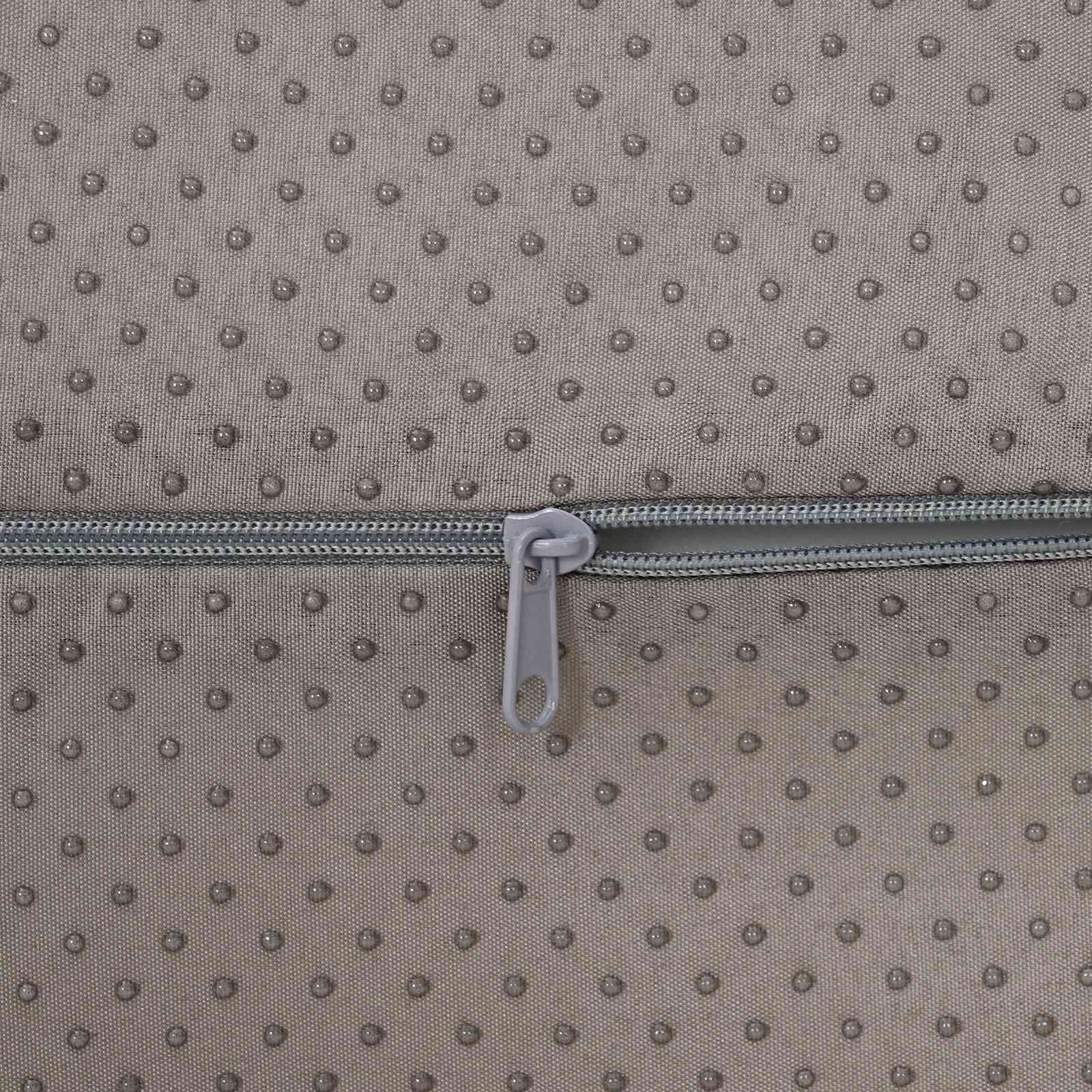 vidaXL Poduszka na podnóżek Gładki Szary 42 x 18 x 13 cm Pianka PU