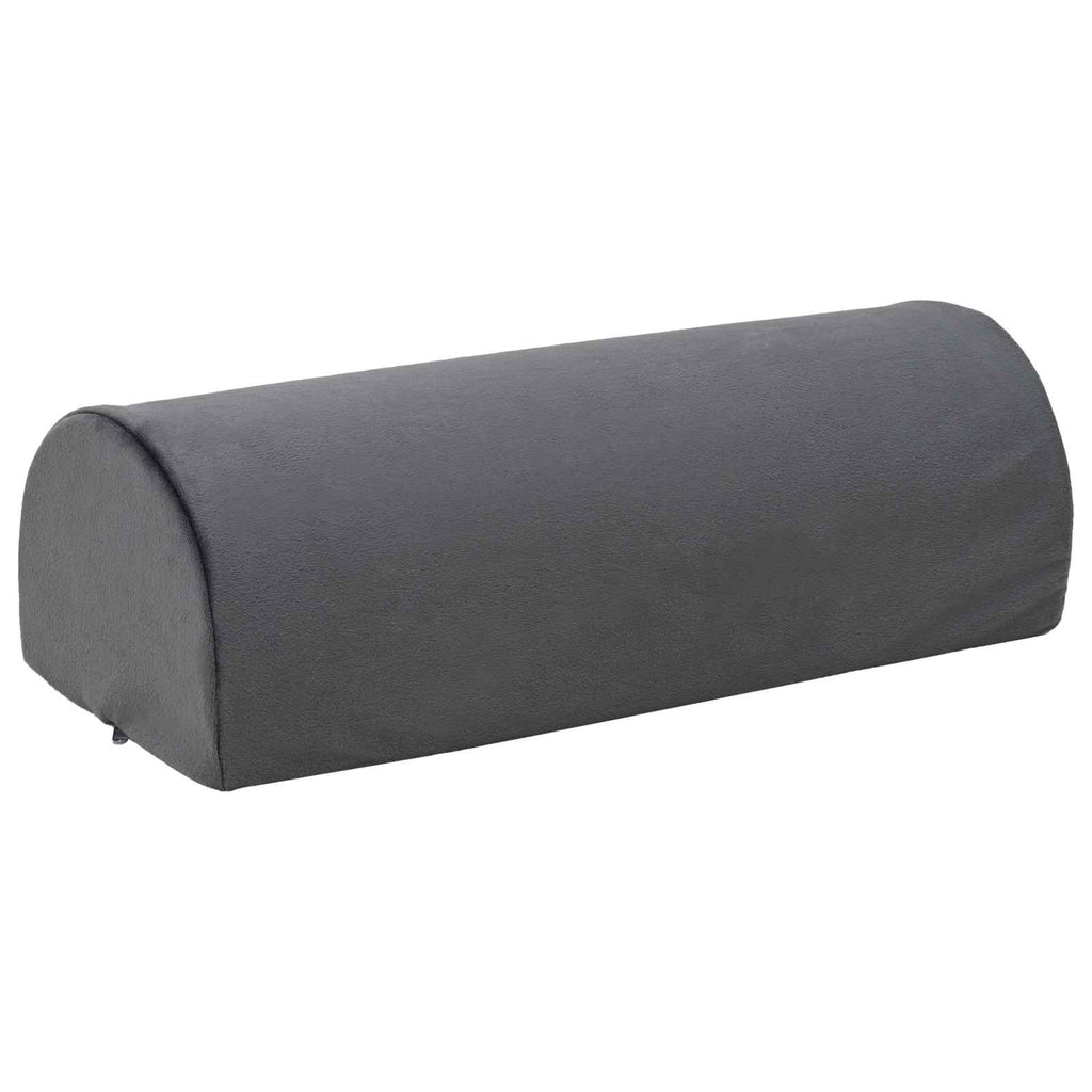 vidaXL Poduszka na podnóżek Gładki Szary 42 x 18 x 13 cm Pianka PU