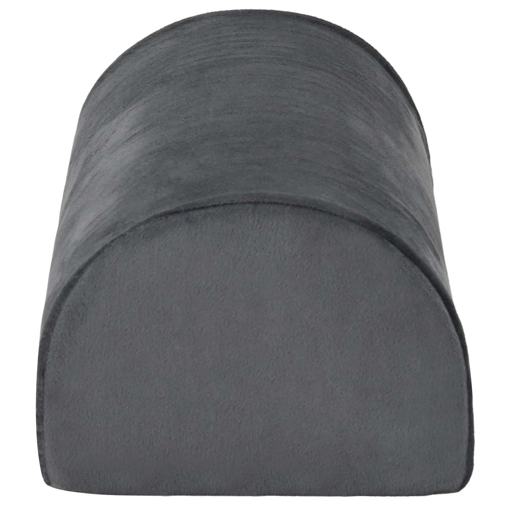 vidaXL Poduszka na podnóżek Gładki Szary 42 x 18 x 13 cm Pianka PU