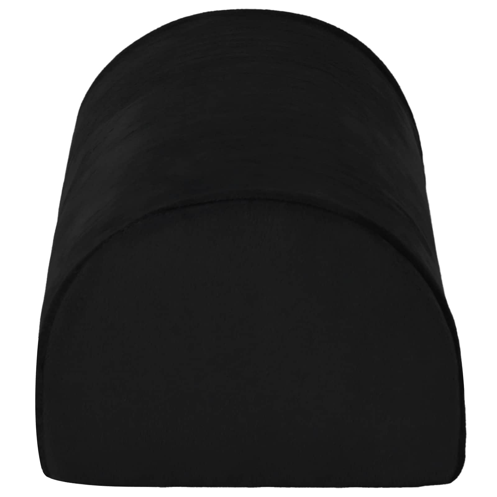 vidaXL Poduszka na podnóżek Gładki Czarny 42 x 18 x 13 cm Pianka PU