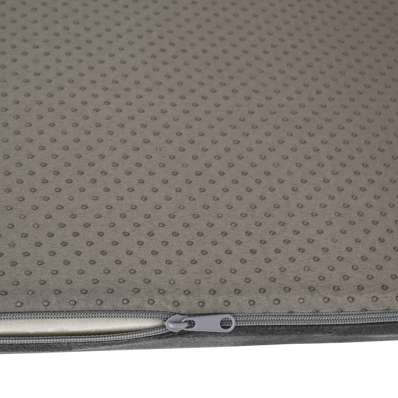 vidaXL Gładki Szary 44 x 29 x 17 cm Pianka PU