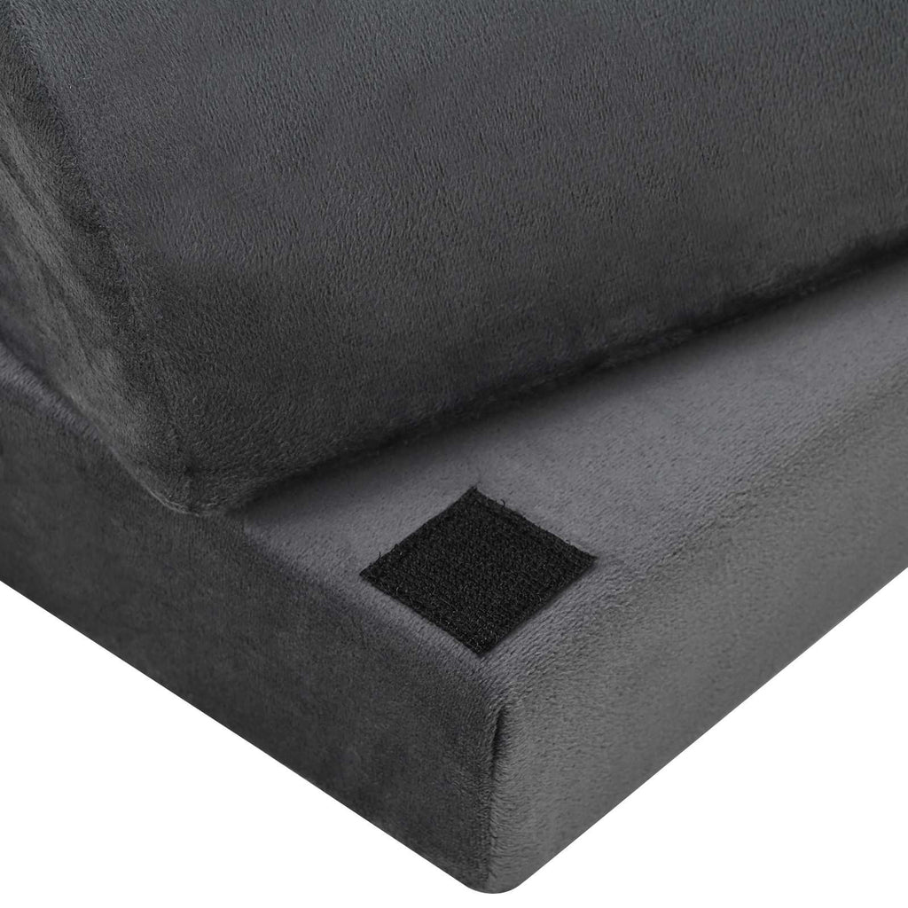 vidaXL Gładki Szary 44 x 29 x 17 cm Pianka PU