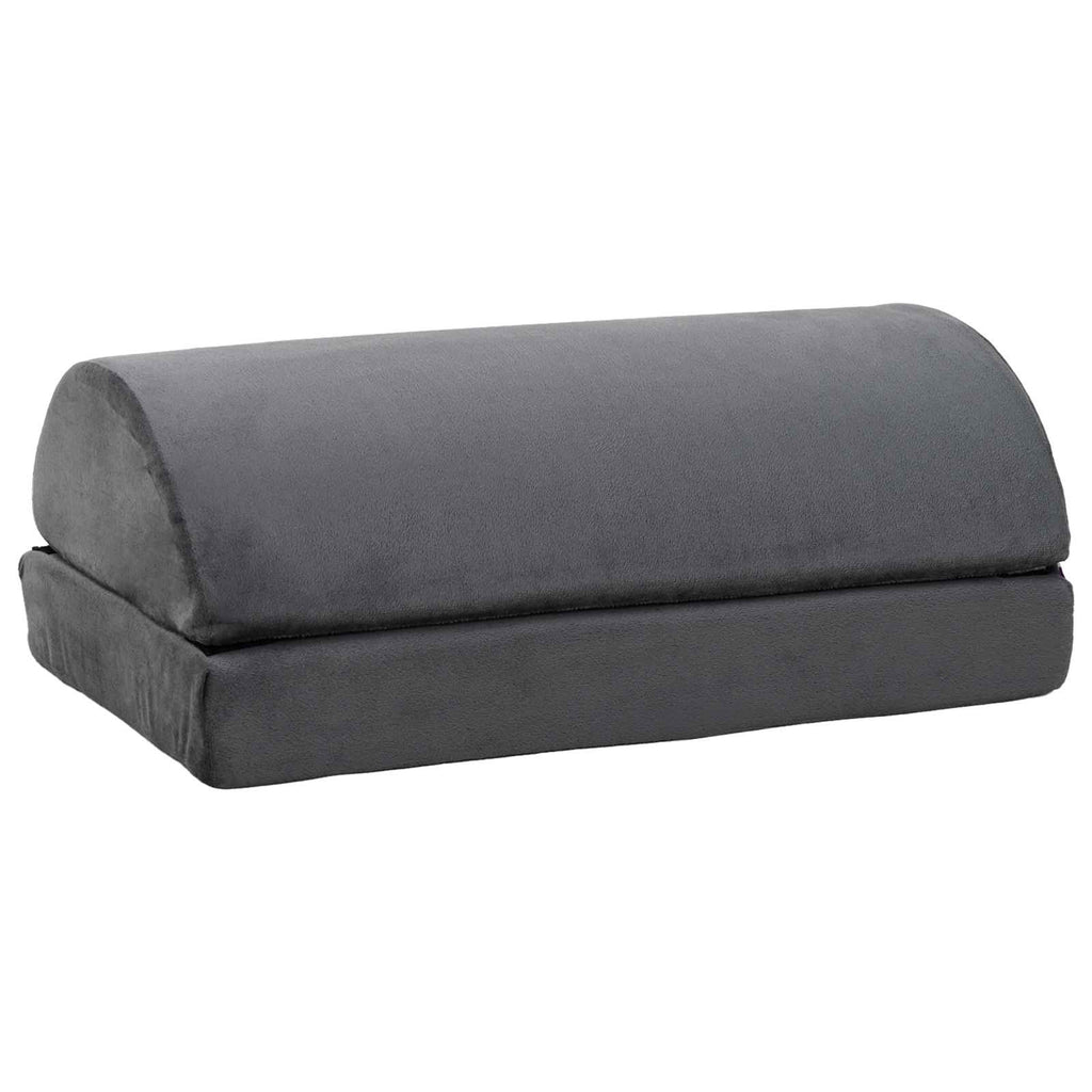 vidaXL Gładki Szary 44 x 29 x 17 cm Pianka PU