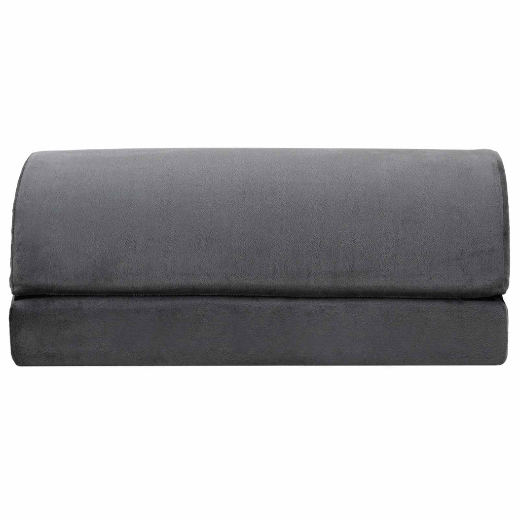 vidaXL Gładki Szary 44 x 29 x 17 cm Pianka PU