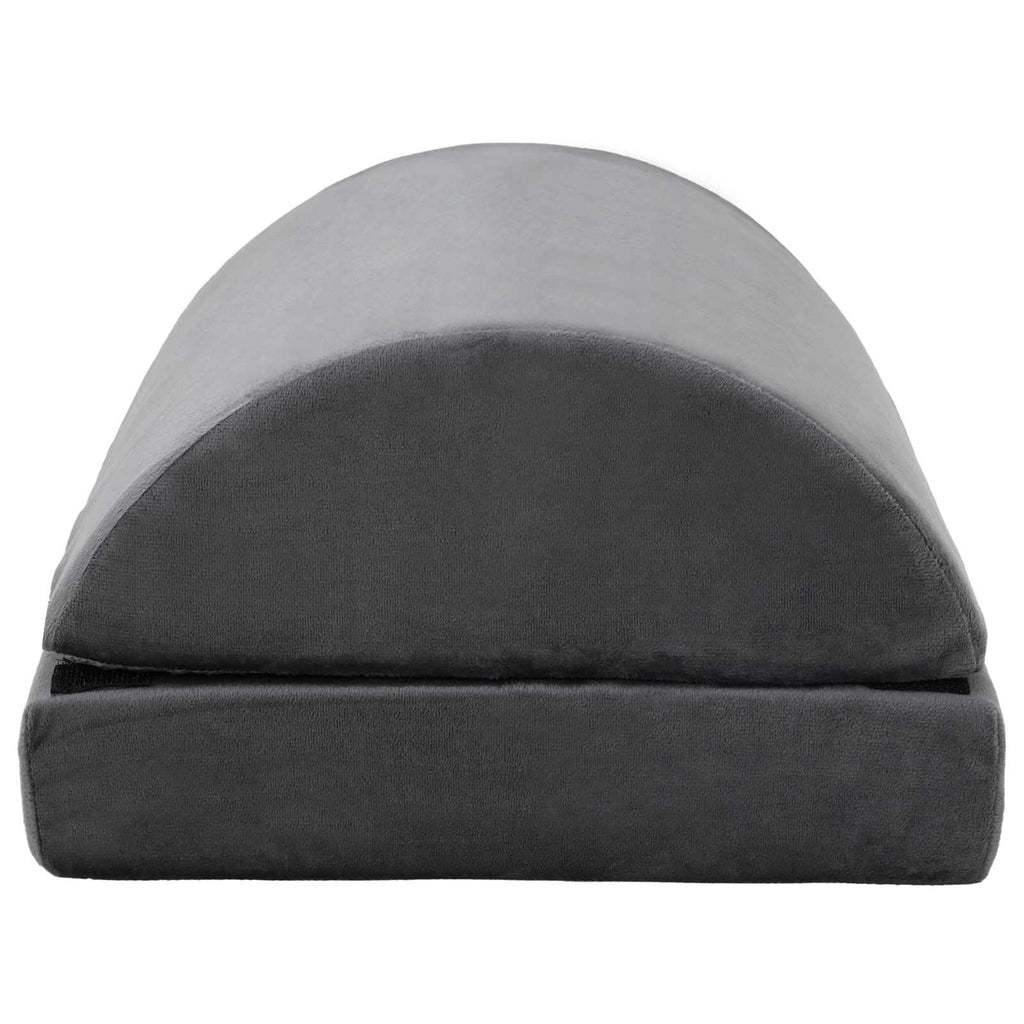 vidaXL Gładki Szary 44 x 29 x 17 cm Pianka PU
