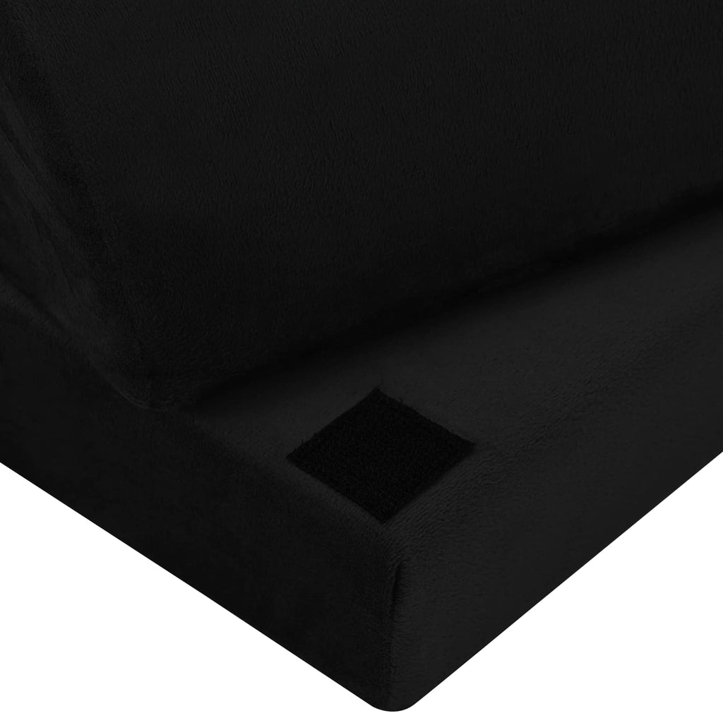 vidaXL Gładki Czarny 44 x 29 x 17 cm Pianka PU