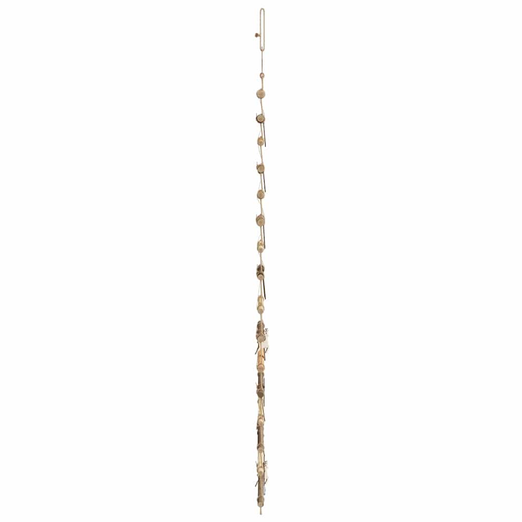 vidaXL Choinka z 50 diodami LED Naturalny 120 cm jesion lite drewno