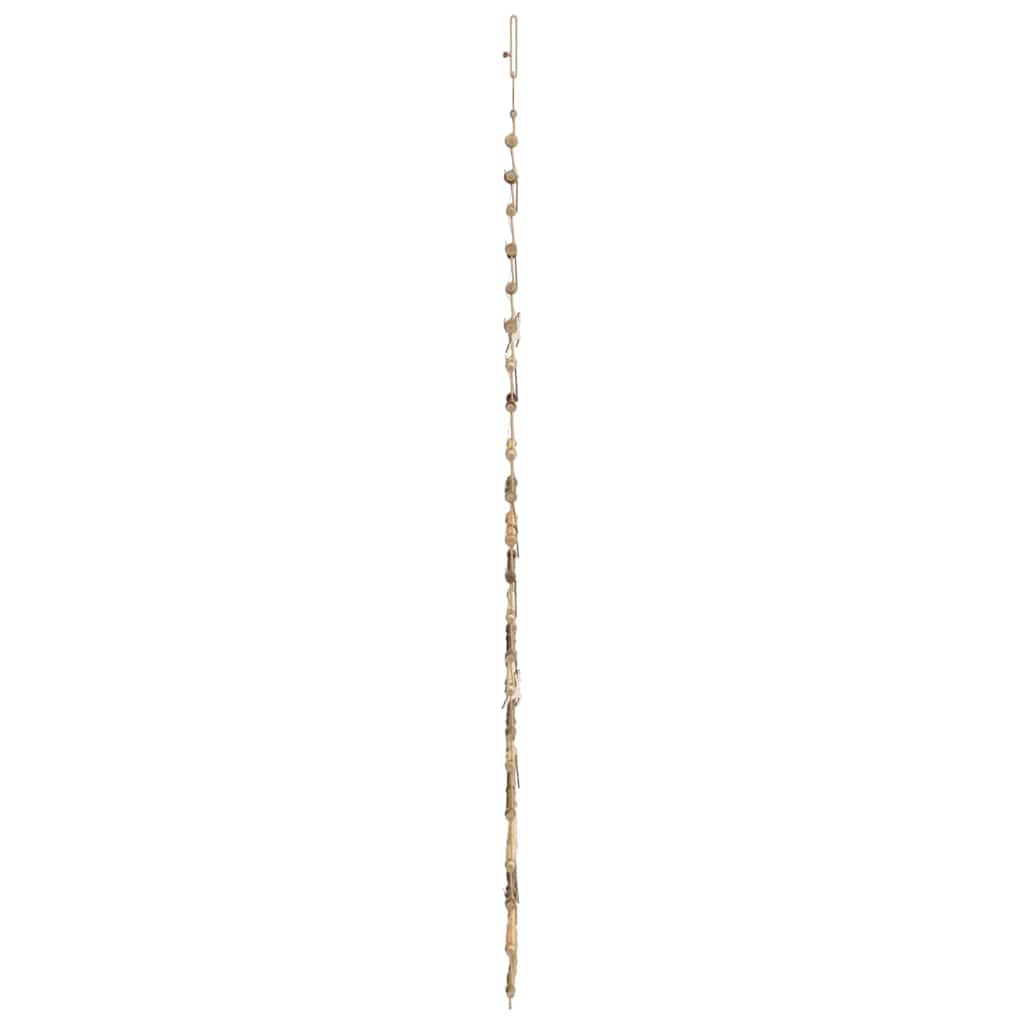 vidaXL Choinka z 130 diodami LED Naturalny 210 cm jesion lite drewno