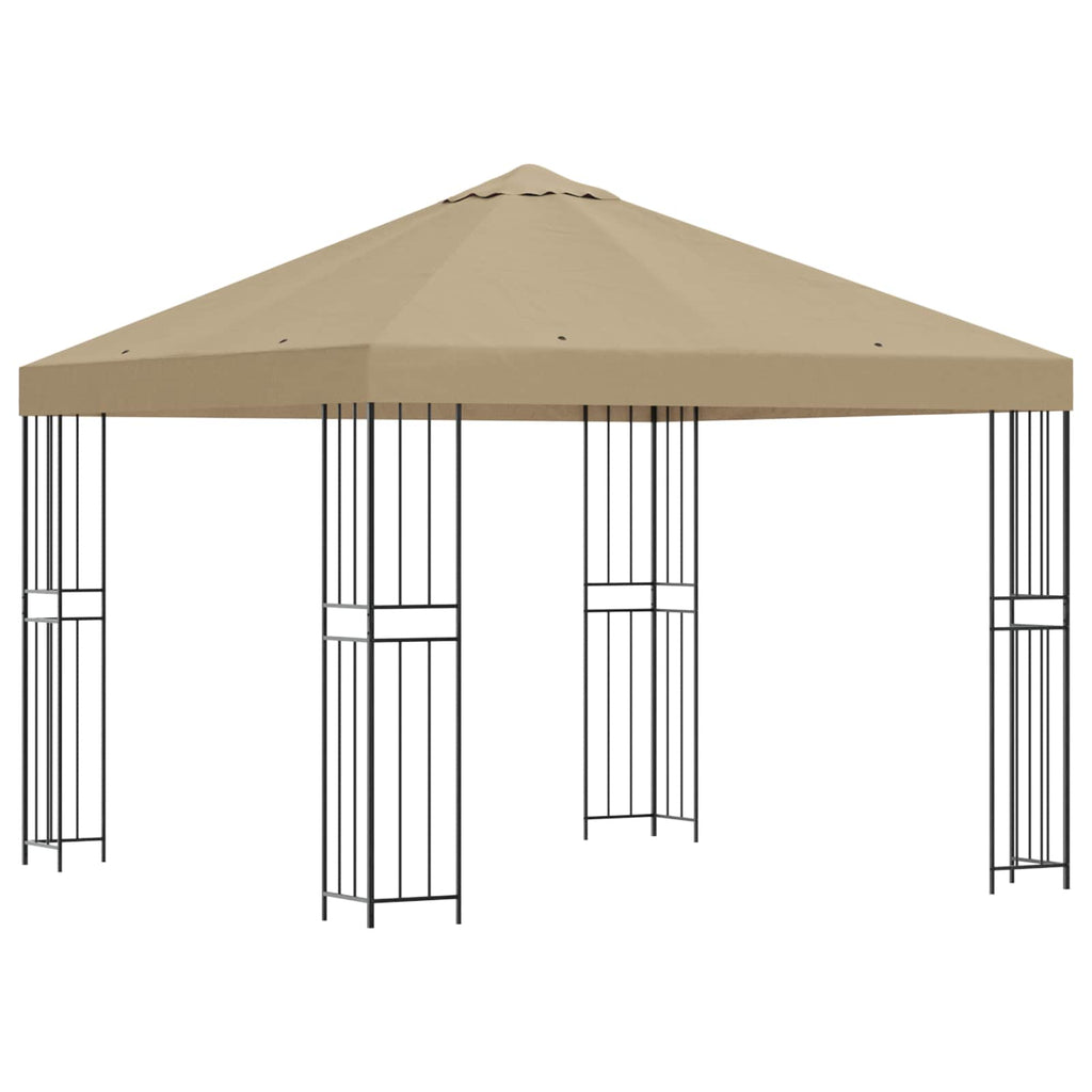 vidaXL Altana 3 x 3 m Beżowy Poliester i Stal 190 gsm