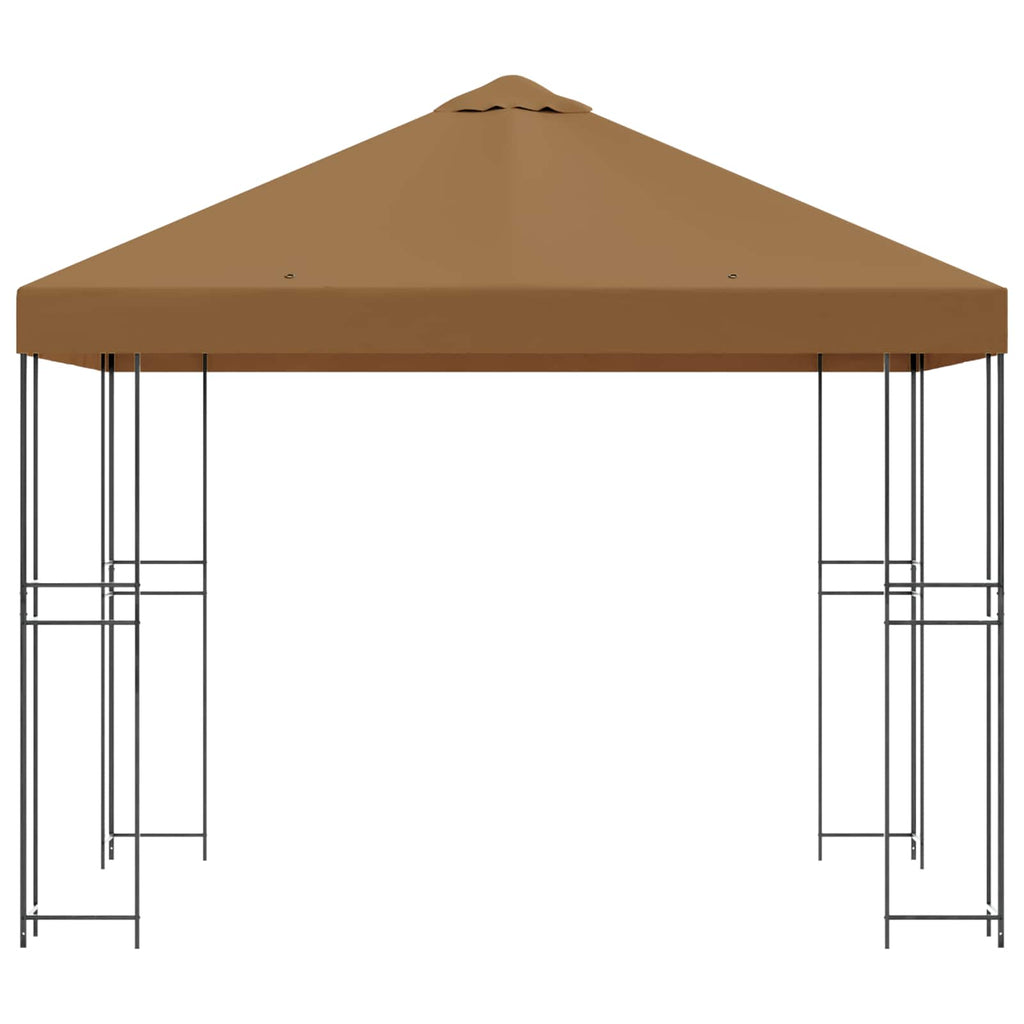 vidaXL Altana 3 x 3 m Beżowy Poliester i Stal 190 gsm