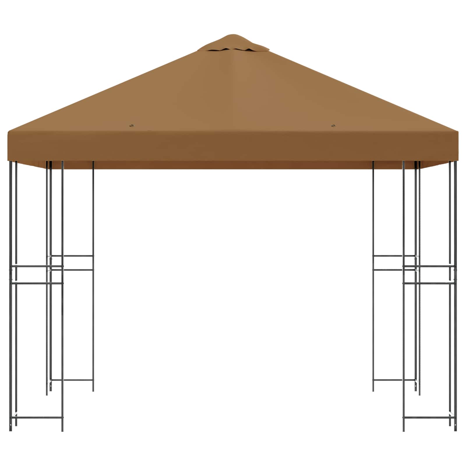 vidaXL Altana 3 x 3 m Beżowy Poliester i Stal 190 gsm