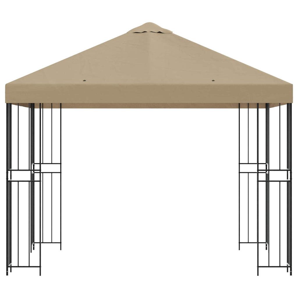 vidaXL Altana 3 x 3 m Beżowy Poliester i Stal 190 gsm