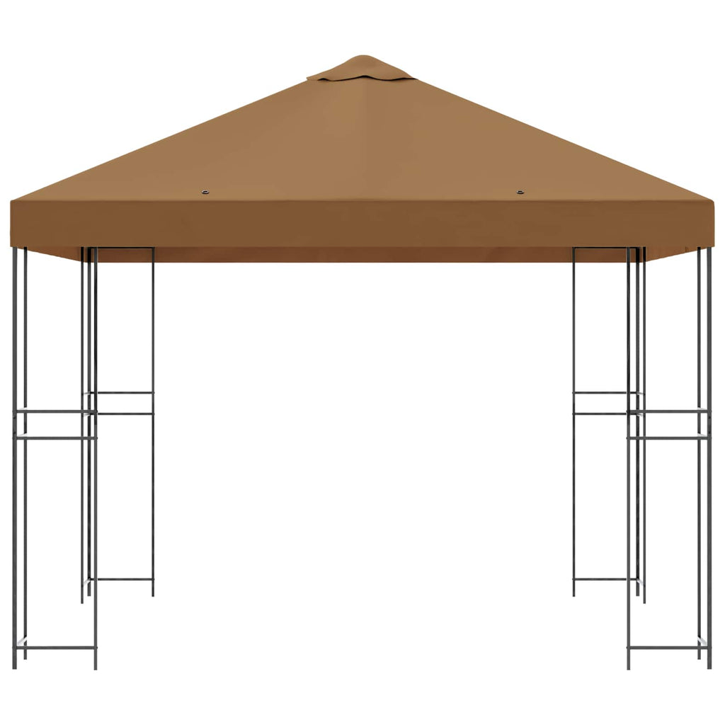 vidaXL Altana 3 x 3 m Beżowy Poliester i Stal 190 gsm