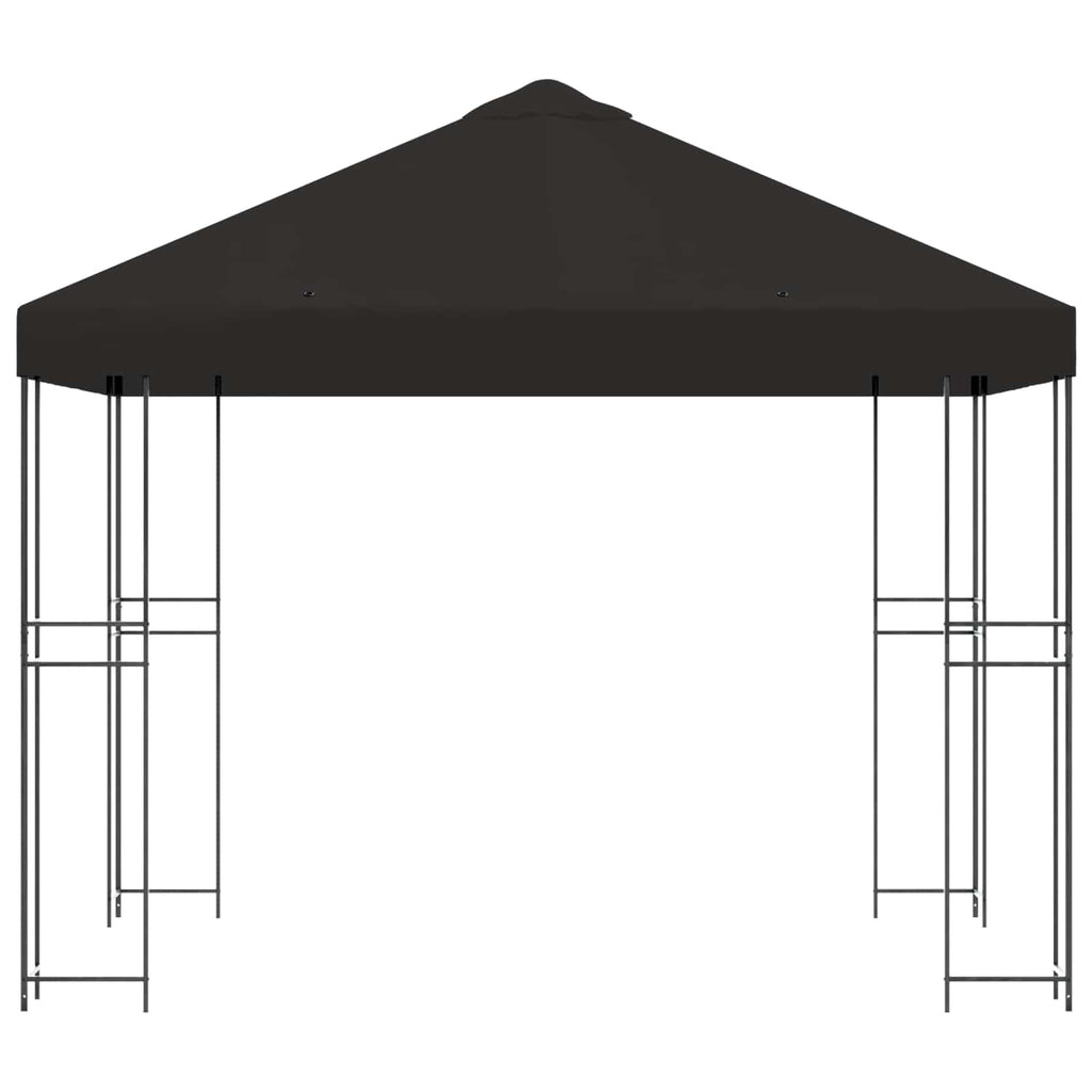 vidaXL Altana 3 x 3 m antracytowy Poliester i Stal 190 gsm