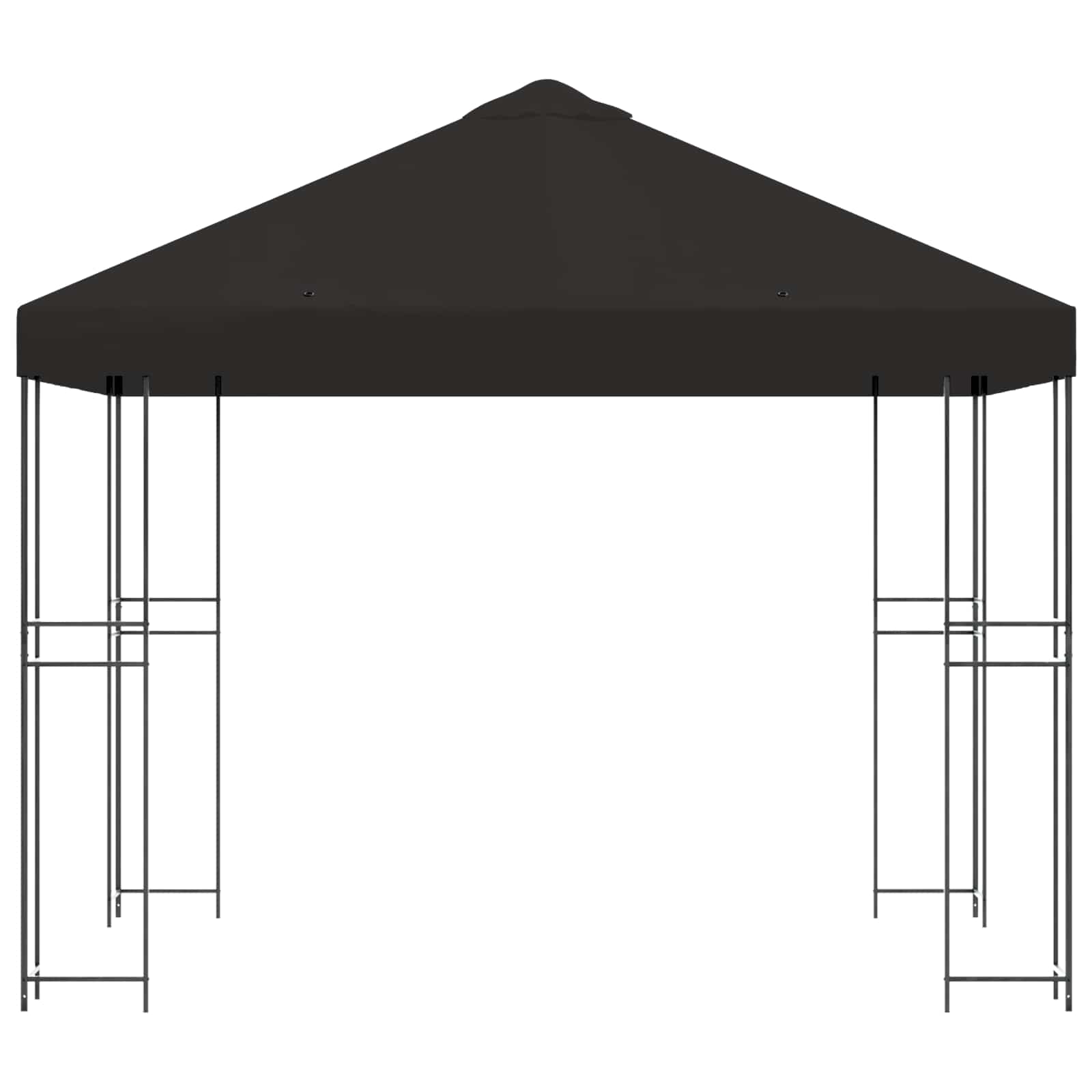 vidaXL Altana 3 x 3 m antracytowy Poliester i Stal 190 gsm