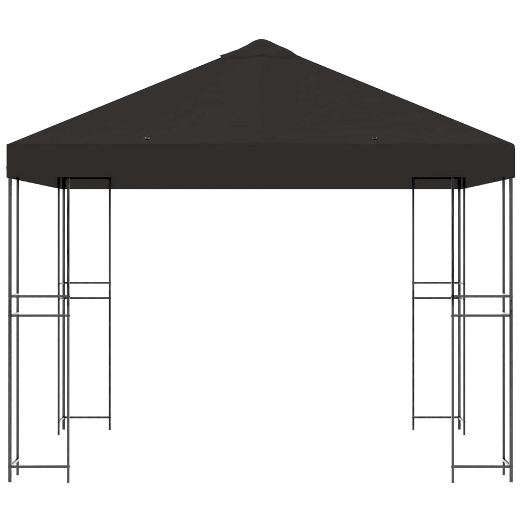 vidaXL Altana 3 x 3 m antracytowy Poliester i Stal 190 gsm