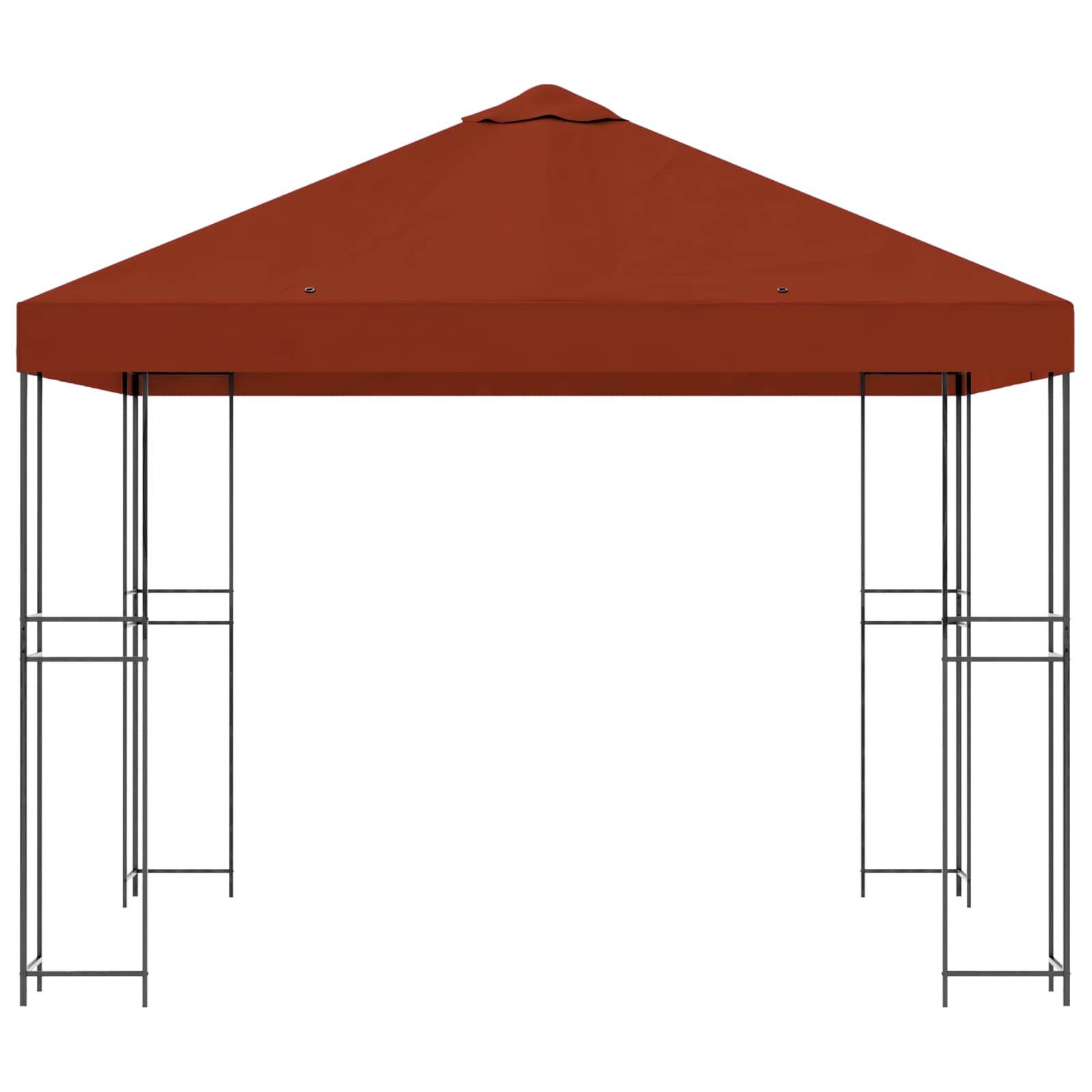 vidaXL Altana 3 x 3 m terakota Poliester i Stal 190 gsm