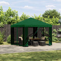 vidaXL Altana 3 x 3 m zielony Poliester i Stal 190 gsm