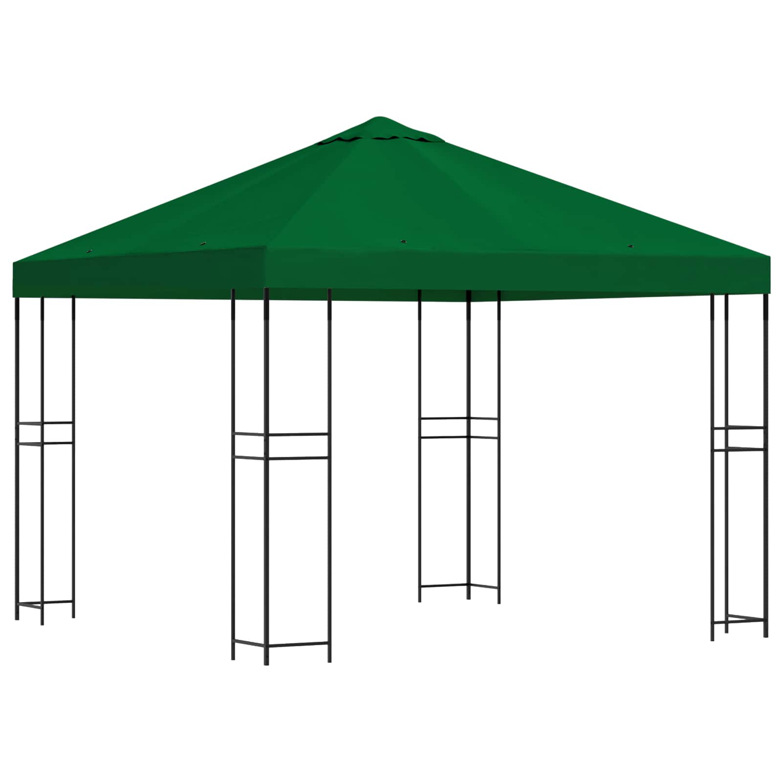 vidaXL Altana 3 x 3 m zielony Poliester i Stal 190 gsm