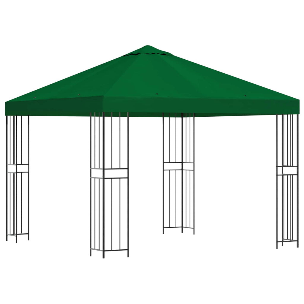 vidaXL Altana 3 x 3 m zielony Poliester i Stal 190 gsm