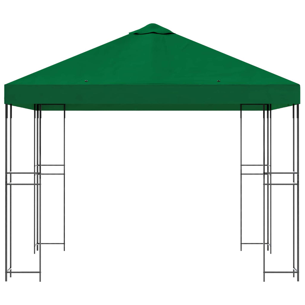vidaXL Altana 3 x 3 m zielony Poliester i Stal 190 gsm