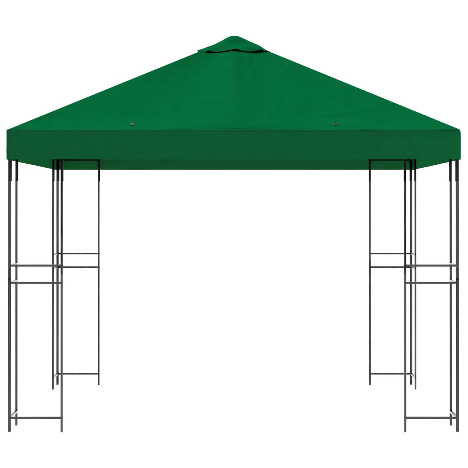 vidaXL Altana 3 x 3 m zielony Poliester i Stal 190 gsm