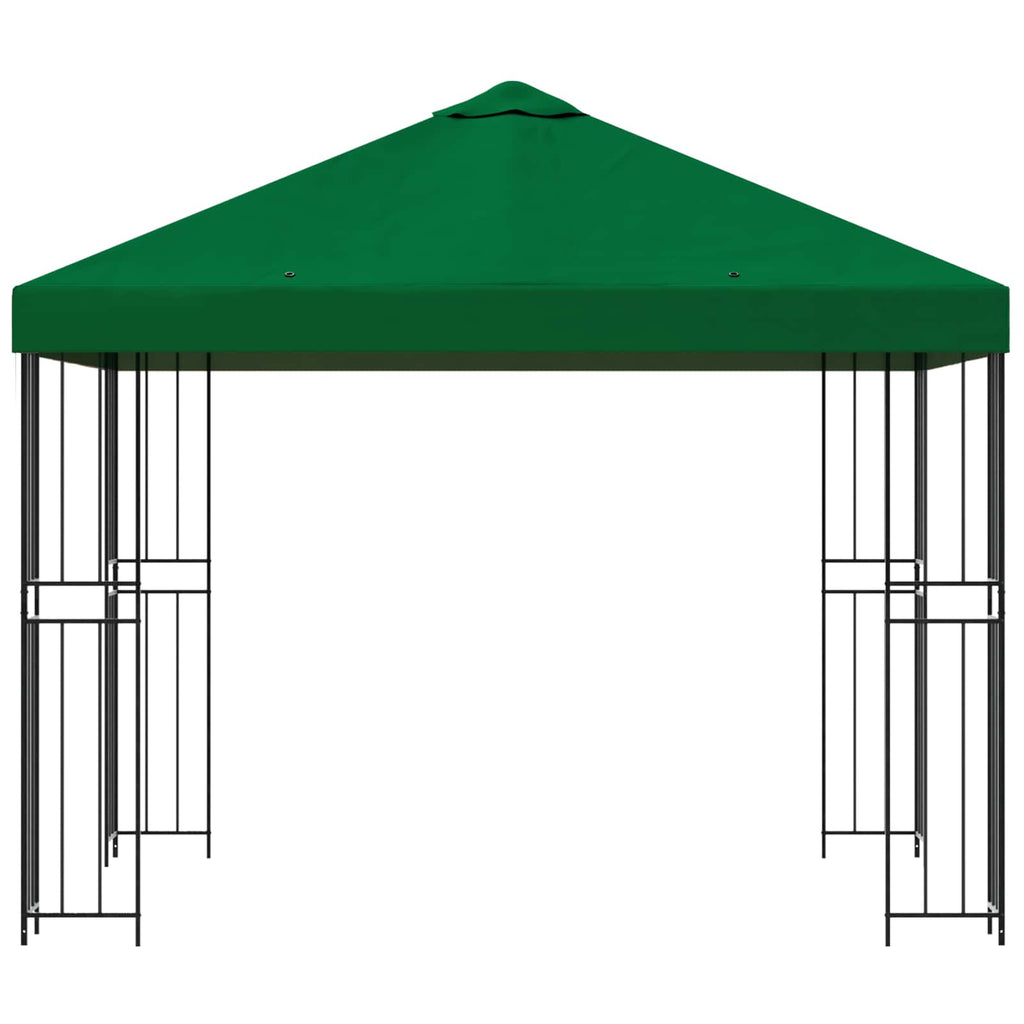 vidaXL Altana 3 x 3 m zielony Poliester i Stal 190 gsm