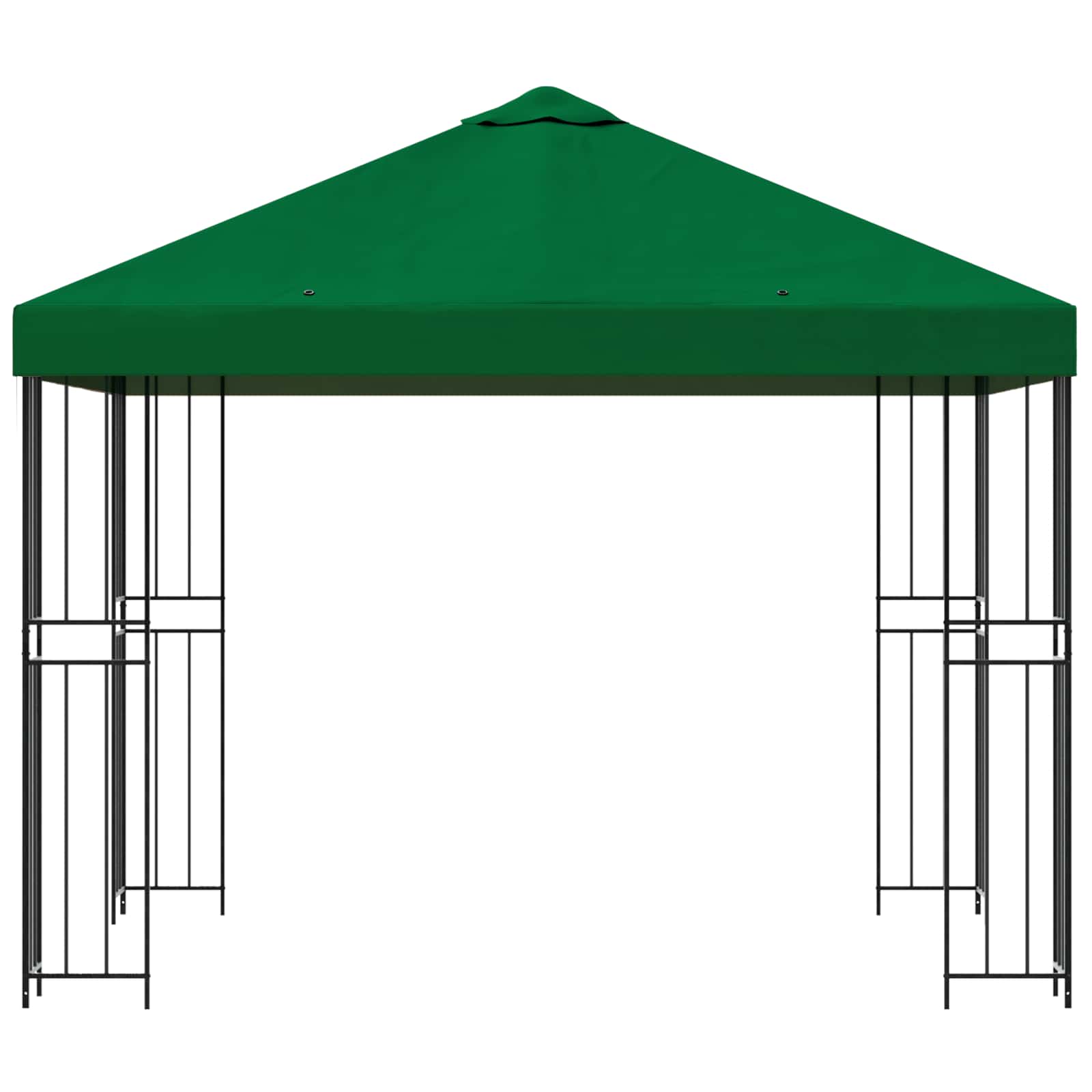 vidaXL Altana 3 x 3 m zielony Poliester i Stal 190 gsm
