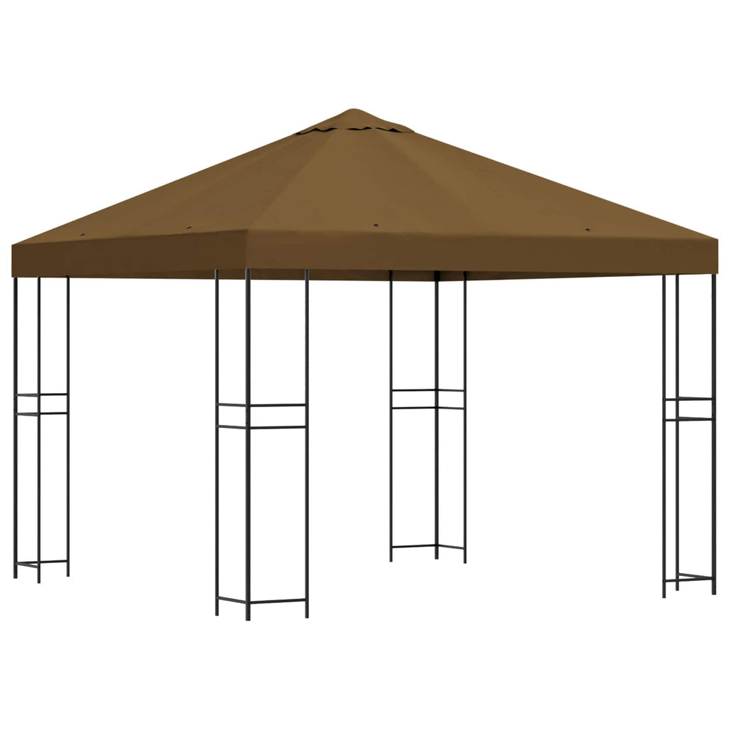 vidaXL Altana 3 x 3 m Ciemnoszary Poliester i Stal 190 gsm