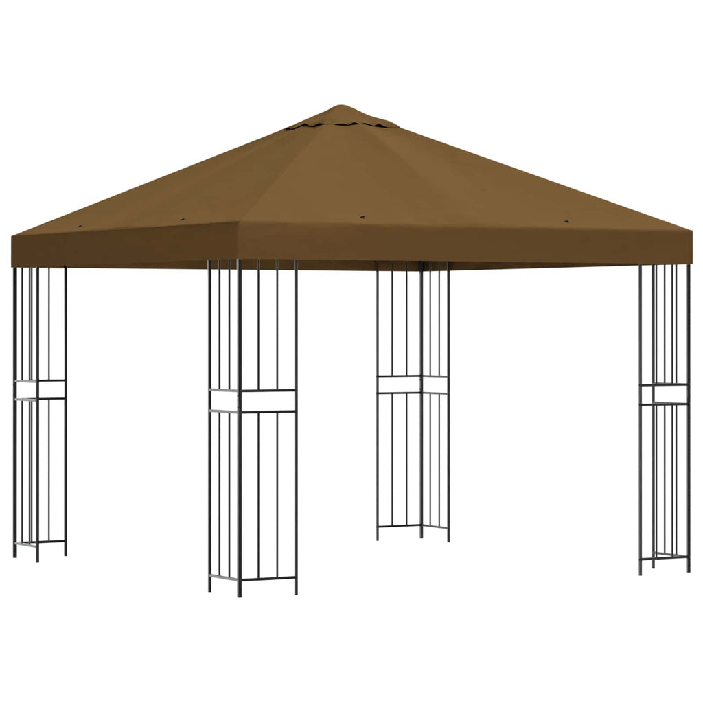 vidaXL Altana 3 x 3 m Ciemnoszary Poliester i Stal 190 gsm