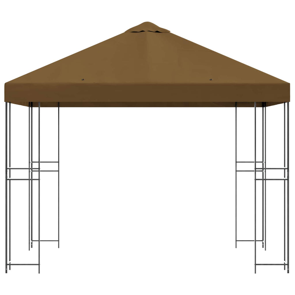 vidaXL Altana 3 x 3 m Ciemnoszary Poliester i Stal 190 gsm
