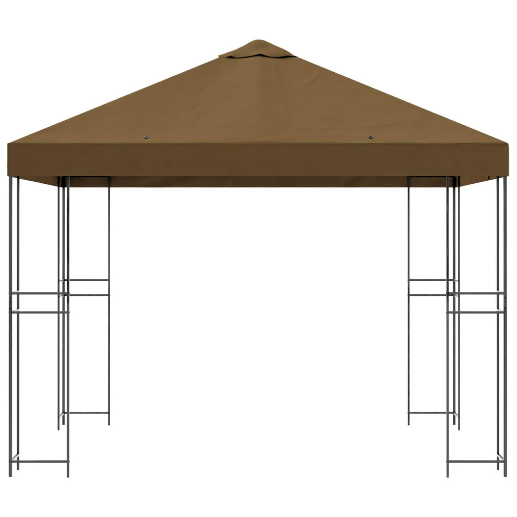 vidaXL Altana 3 x 3 m Ciemnoszary Poliester i Stal 190 gsm
