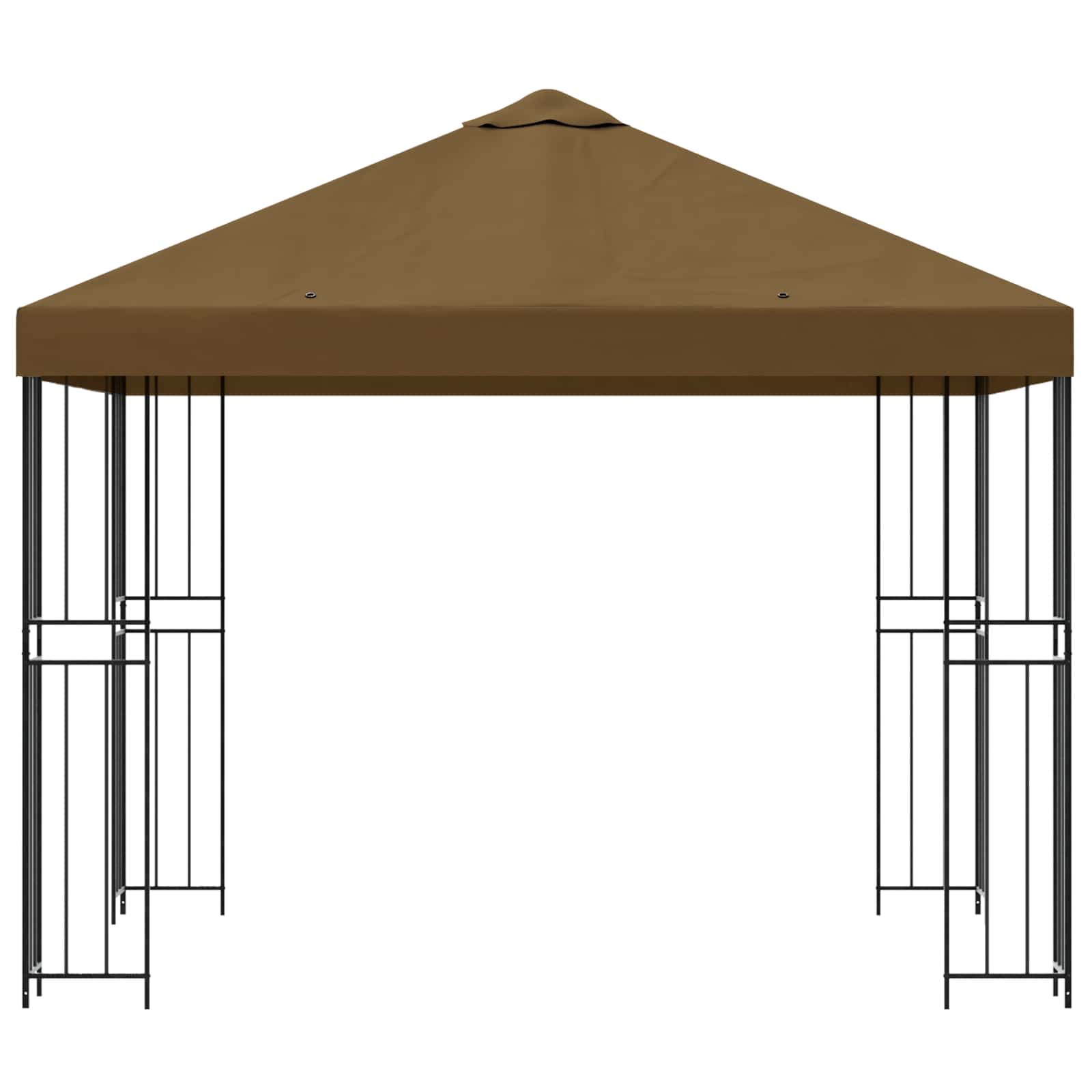 vidaXL Altana 3 x 3 m Ciemnoszary Poliester i Stal 190 gsm
