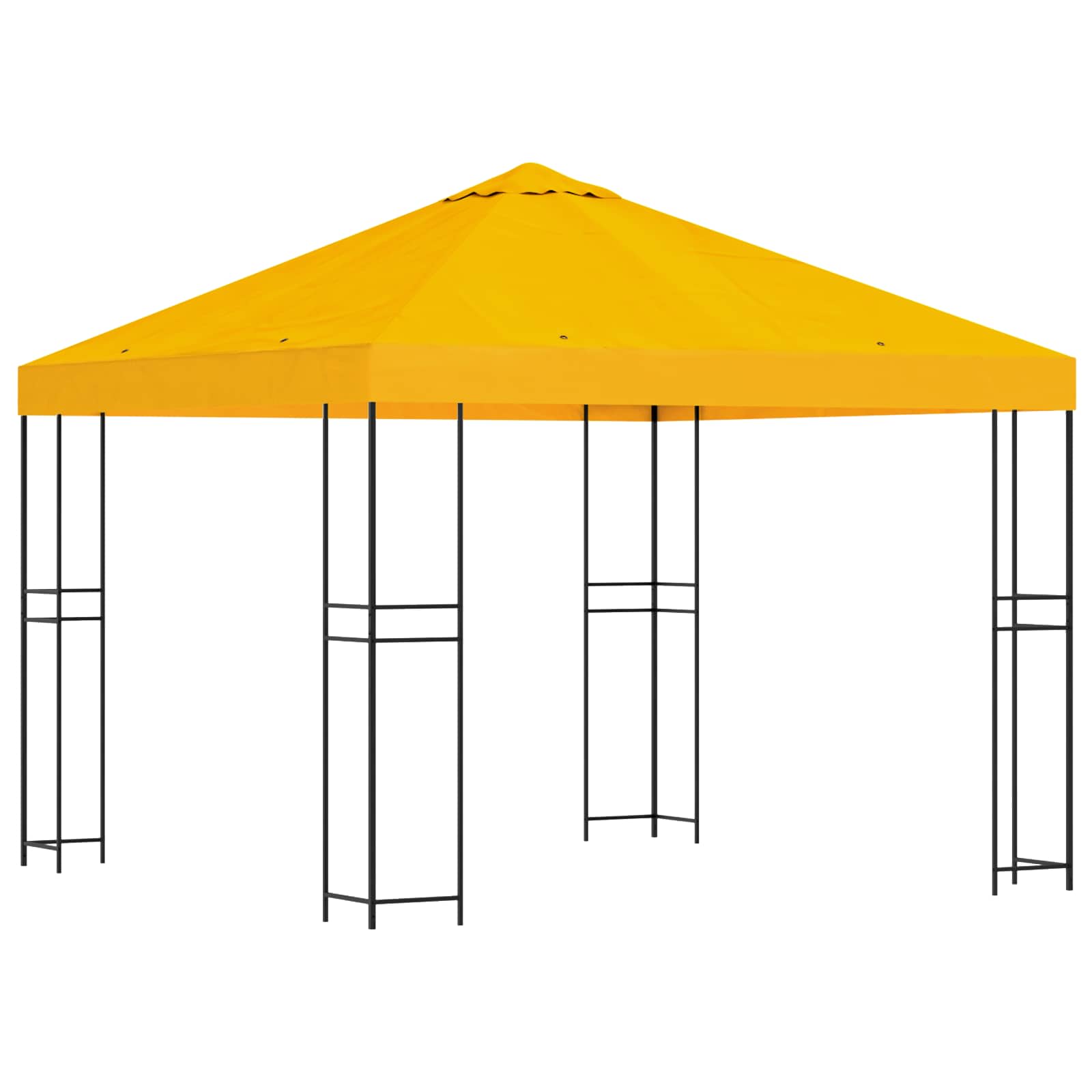 vidaXL Altana 3 x 3 m żółty Poliester i Stal 190 gsm