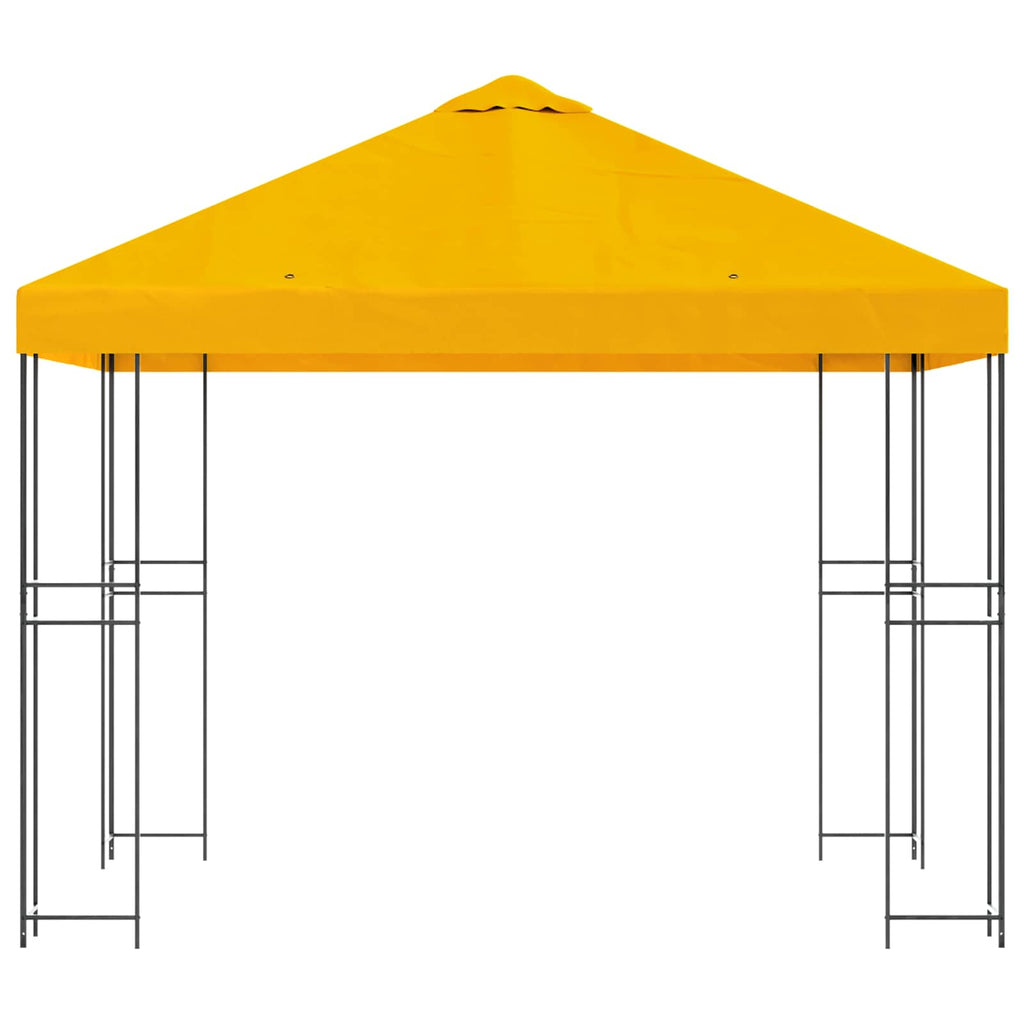 vidaXL Altana 3 x 3 m żółty Poliester i Stal 190 gsm