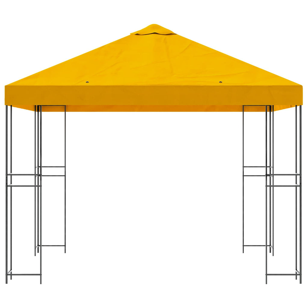vidaXL Altana 3 x 3 m żółty Poliester i Stal 190 gsm