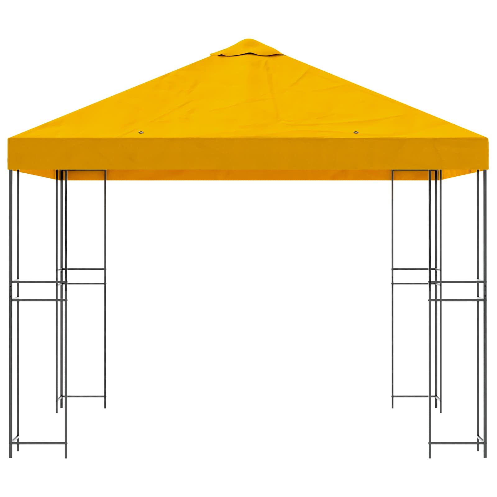 vidaXL Altana 3 x 3 m żółty Poliester i Stal 190 gsm