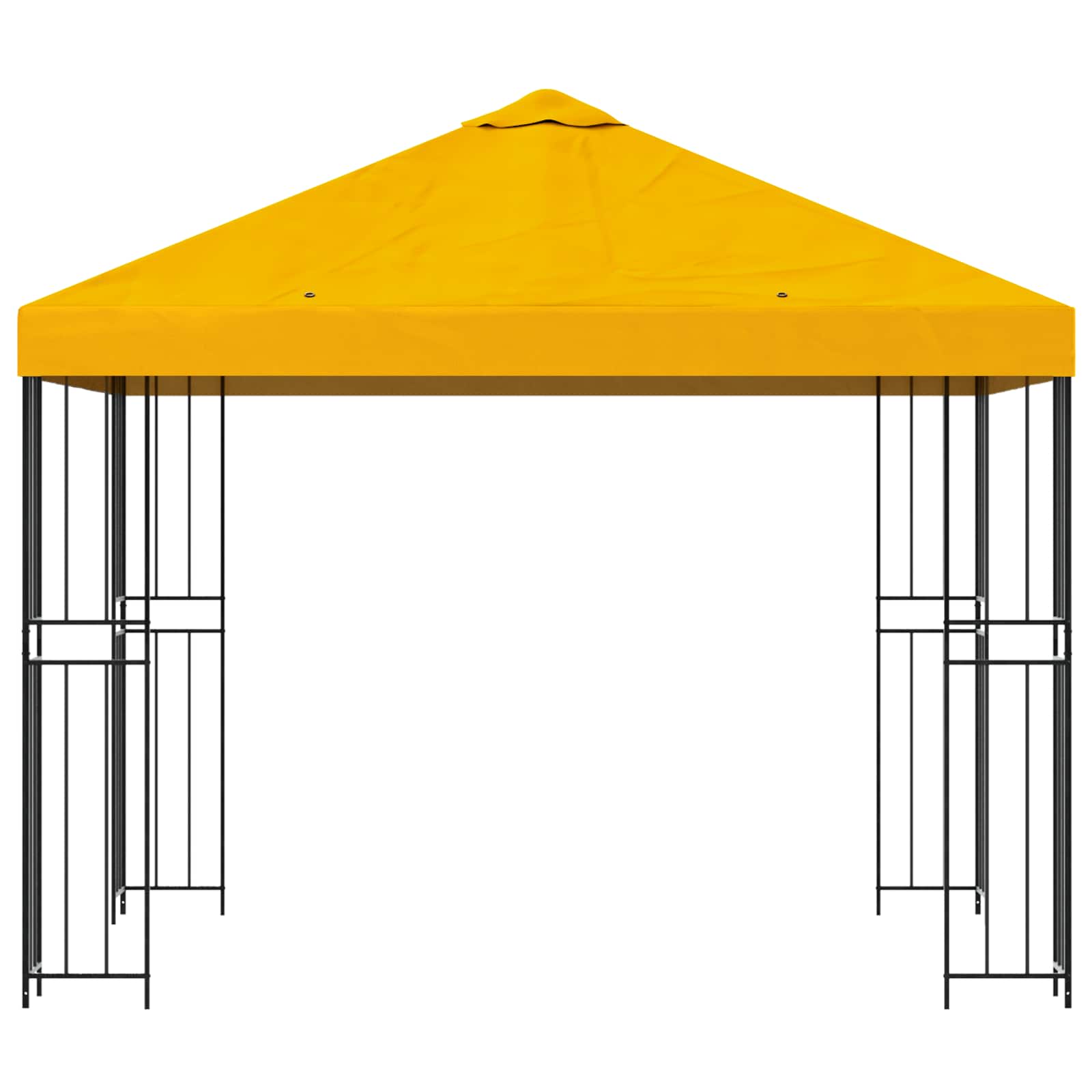vidaXL Altana 3 x 3 m żółty Poliester i Stal 190 gsm