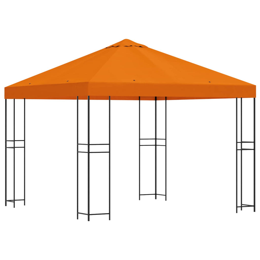 vidaXL Altana 3 x 3 m pomarańczowy Poliester i Stal 190 gsm