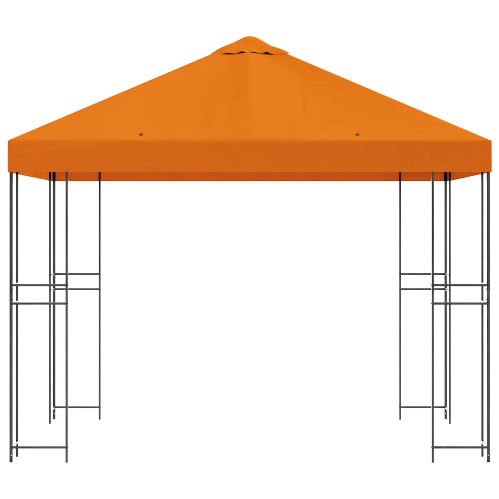 vidaXL Altana 3 x 3 m pomarańczowy Poliester i Stal 190 gsm