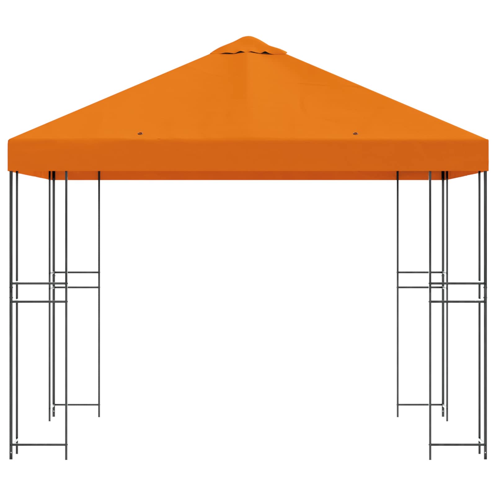 vidaXL Altana 3 x 3 m pomarańczowy Poliester i Stal 190 gsm