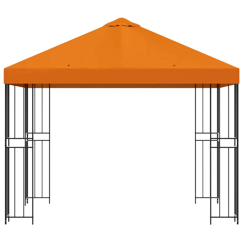 vidaXL Altana 3 x 3 m pomarańczowy Poliester i Stal 190 gsm