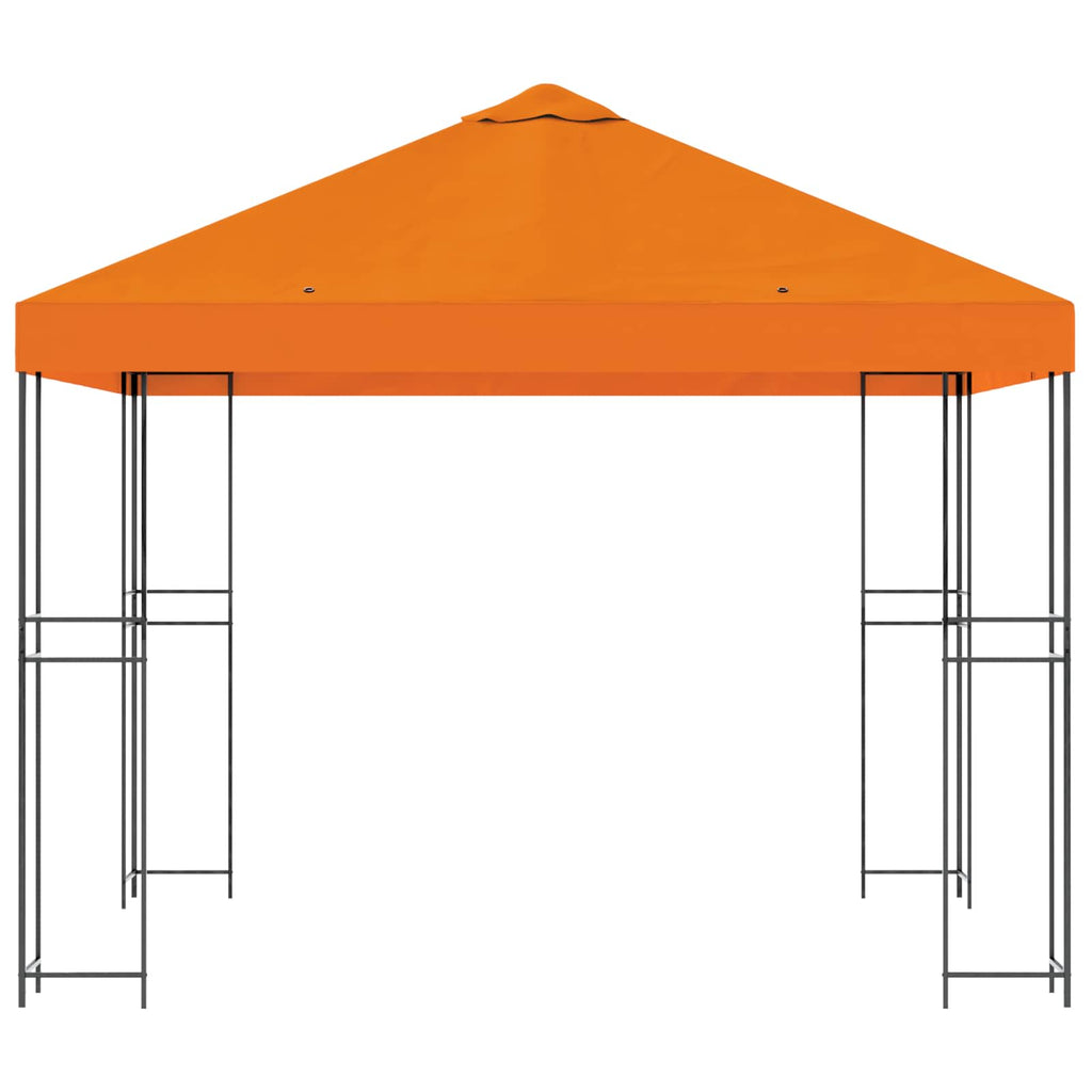 vidaXL Altana 3 x 3 m pomarańczowy Poliester i Stal 190 gsm